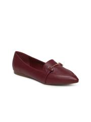 Allen Solly Women Maroon Solid Ballerinas