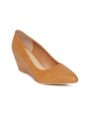 Allen Solly Women Tan Brown Solid Pumps