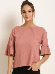 Harpa Women Pink Solid Top