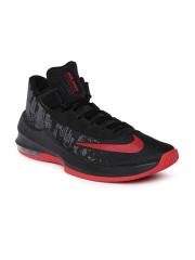 Nike Men Black Air Max Infuriate 2 Mid-Top Basketball Shoes