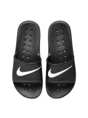 Nike Women Black Printed Sliders