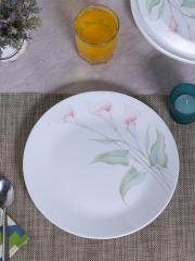 Corelle White Printed Plate Set