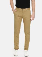 Arrow Sport Men Khaki Slim Fit Solid Regular Trousers