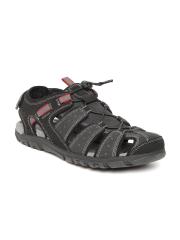 Geox Men Black Fisherman Sandals