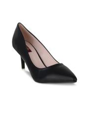 SHUZ TOUCH Women Black Solid Pumps