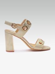 ELLE Women Gold-Toned Solid Heels