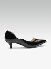 ELLE Women Black Solid Pumps