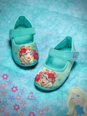 Barbie Girls Sea Green Printed Ballerinas