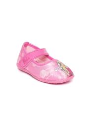 Barbie Girls Pink Barbie Print Ballerinas