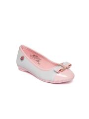 Barbie Girls Grey  & Pink Colourblocked Ballerinas