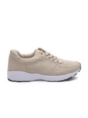 ether Women Beige Perforated Sneakers