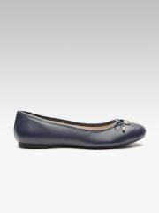 Carlton London Women Navy Blue Solid Ballerinas