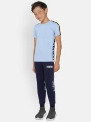 Puma Boys Navy AOP FL Sweatpants