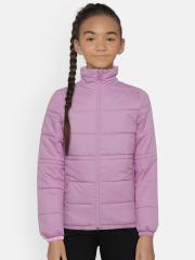 Puma Girls Pink Solid Padded Jacket