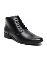 Red Chief Men Black Leather Boots