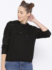 ONLY Women Black Solid Sweater