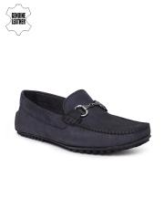 Ruosh Men Blue Leather Loafers