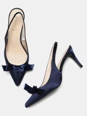 DressBerry Women Navy Blue Solid Pumps