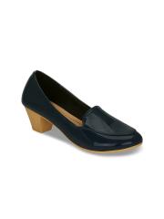 Get Glamr Women Navy Blue Solid Pumps