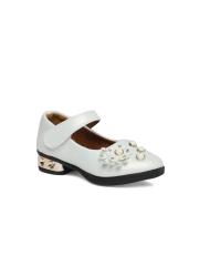 Kittens Girls White Solid Ballerinas