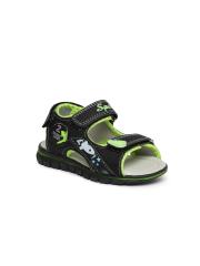 Kittens Boys Green & Black Comfort Sandals