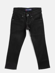 Pepe Jeans Boys Black Regular Fit Mid-Rise Clean Look Stretchable Jeans