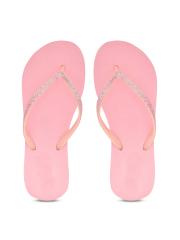 Shoetopia Women Pink Flip Flops