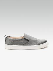 Carlton London Women Grey Slip-On Sneakers