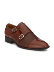 Mactree Men Brown Formal Monk Shoes