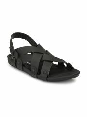 Fentacia Men Black Comfort Sandals