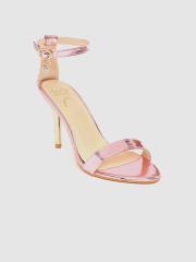 Jove Women Pink Patent Finish Stilettos