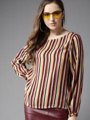 Moda Rapido Women Multicoloured Striped Top