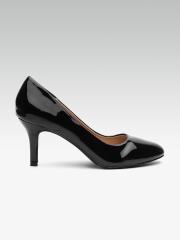 ELLE Women Black Solid Pumps