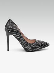 ELLE Women Black Embellished Pumps