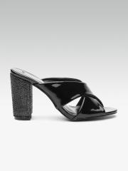 ELLE Women Black Solid Heels