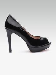 Carlton London Women Black Solid Peep Toes