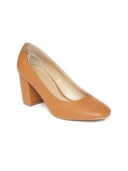 Allen Solly Women Tan Brown Solid Pumps