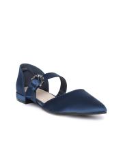 Allen Solly Women Navy Blue Solid Ballerinas