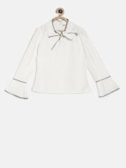 Peppermint Girls Off-White Solid Top