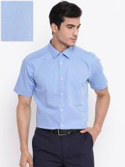 Blackberrys Men Blue Slim Fit Solid Formal Shirt