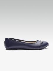 Carlton London Women Navy Blue Solid Ballerinas