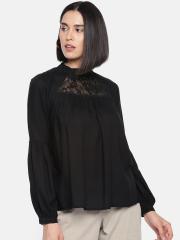 Vero Moda Women Black Solid Top