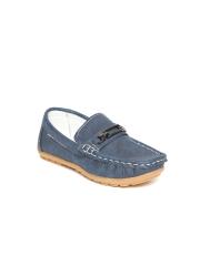 Kittens Boys Navy Blue Horsebit Loafers