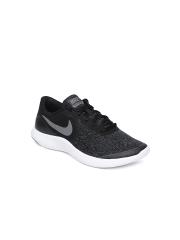 Nike Boys Black Flex Contact (GS) Running Shoes