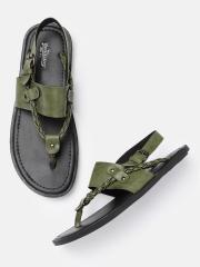 Roadster Men Olive Green Sandals