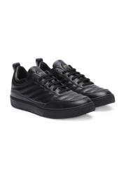 GAS Men Black Leather Sneakers