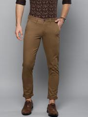 Louis Philippe Sport Men Brown Super Slim Fit Solid Chinos