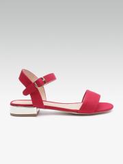 Dune London Women Red Solid Open Toe Flats