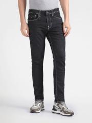 Flying Machine Men Black Tapered Fit Mid-Rise Clean Look Stretchable Jeans