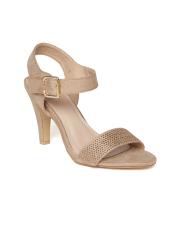 Jove Women Beige Embellished Heels